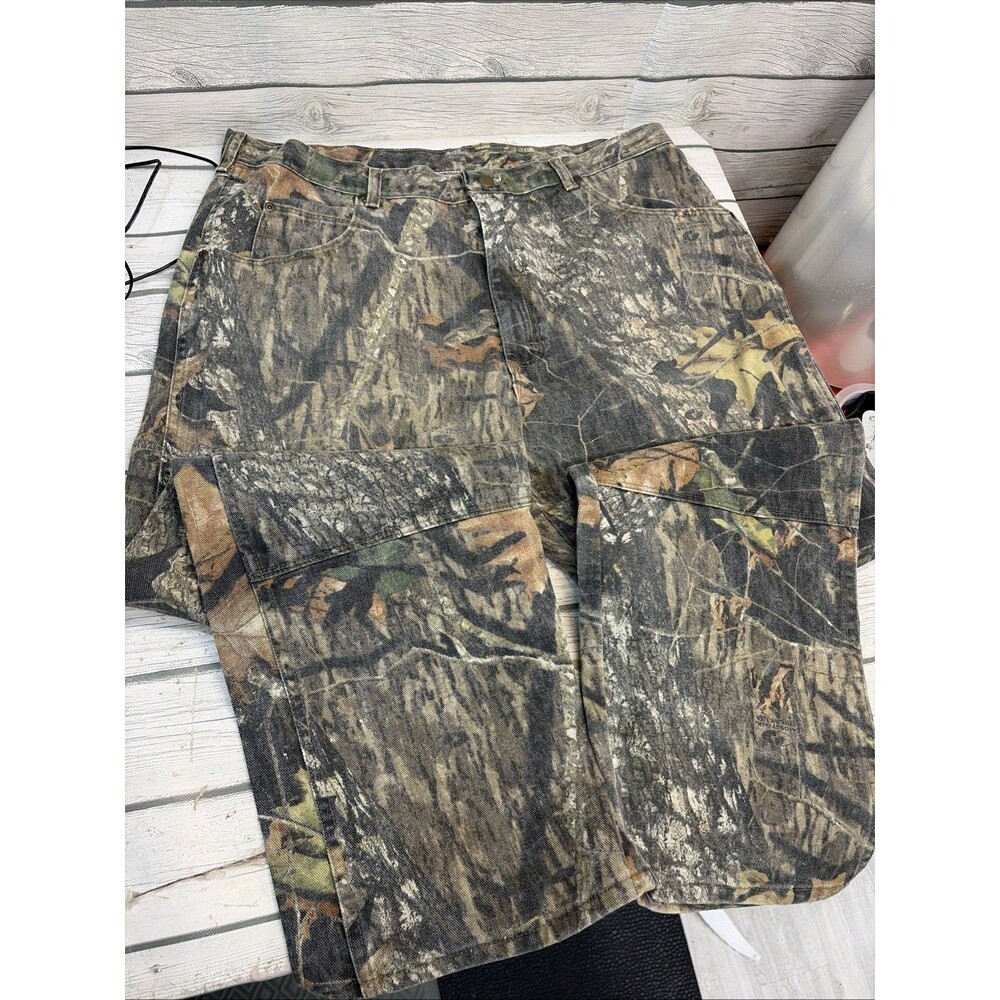 Vintage 90s Wrangler Double Knee Camo Jeans Mens 40x32 Pants Mossy Oak Hunting